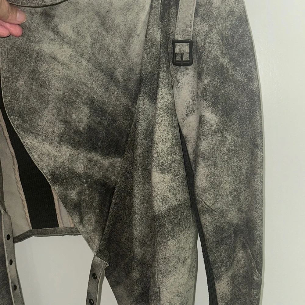 Vintage Kill City Leather Gray Women's Jacket womens‎ XS - Picture 3 of 9